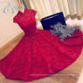 New Fashion Comfortable Elegant Beautiful Red Lace Prom Dress
